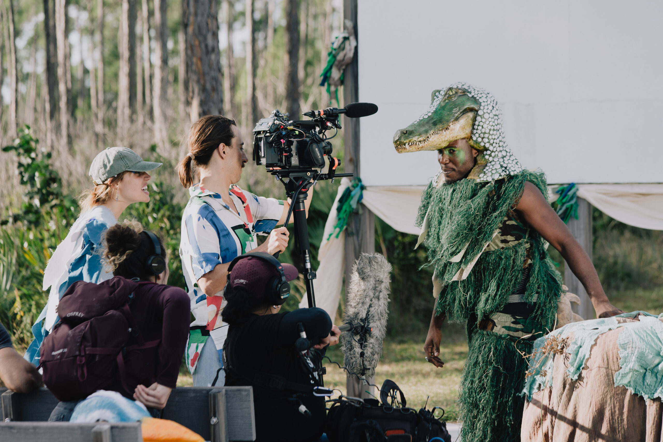 <p>Josh Aronson photographs on the set of “Water Water Everywhere” by filmmaker Emma Cuba.</p>